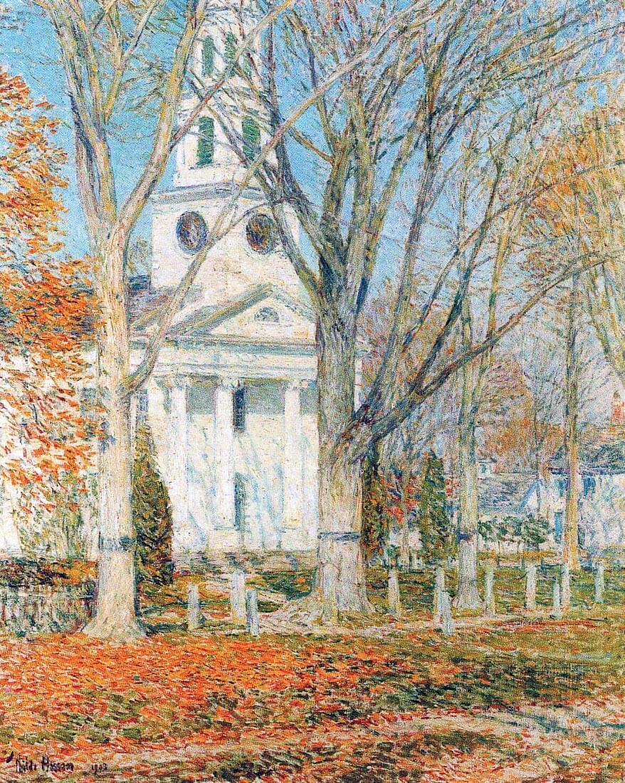 The Church of Old Lyme, Connecticut [1] - Hassam